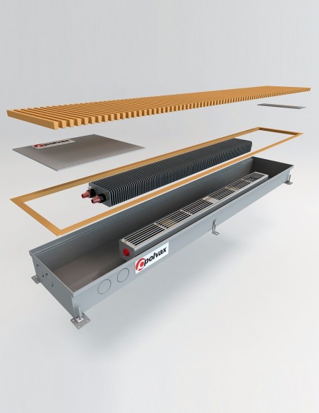 Внутрипольный конвектор принудительной конвекции Polvax KV.230.1250.67 Внутрипольный конвектор принудительной конвекции Polvax KV.230.1250.67