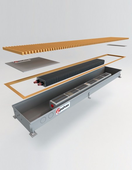 Внутрипольный конвектор принудительной конвекции Polvax KV.230.1000.78 Внутрипольный конвектор принудительной конвекции Polvax KV.230.1000.78