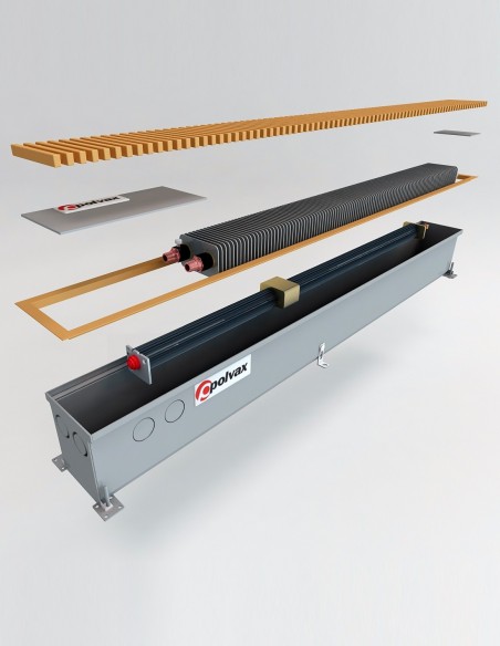 Внутрипольный конвектор принудительной конвекции Polvax KV.PREMIUM.160.1250.180 Внутрипольный конвектор принудительной конвекции Polvax KV.PREMIUM.160.1250.180