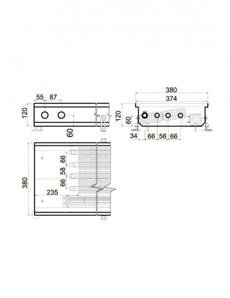 Внутрипольный конвектор принудительной конвекции Polvax KVM.PLUS.PREMIUM.380.2000.120 Внутрипольный конвектор принудительной конвекции Polvax KVM.PLUS.PREMIUM.380.2000.120