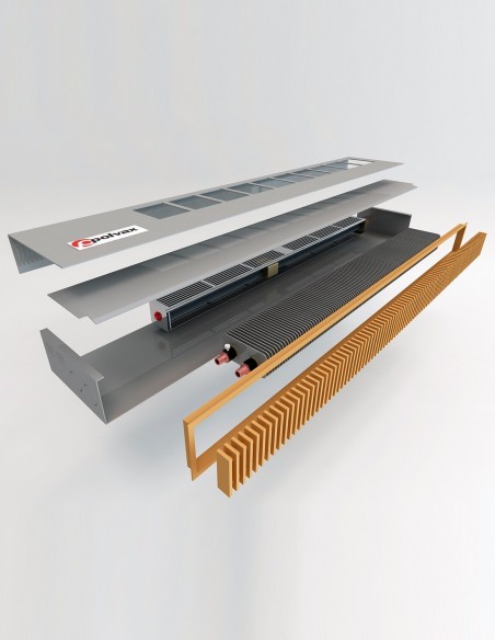 Цокольный, подоконный конвектор принудительной конвекции Polvax KV.W.245.750.90 Цокольный, подоконный конвектор принудительной конвекции Polvax KV.W.245.750.90