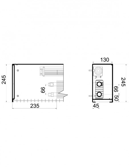 Цокольный, подоконный конвектор принудительной конвекции Polvax KV.W.245.1500.130 Цокольный, подоконный конвектор принудительной конвекции Polvax KV.W.245.1500.130