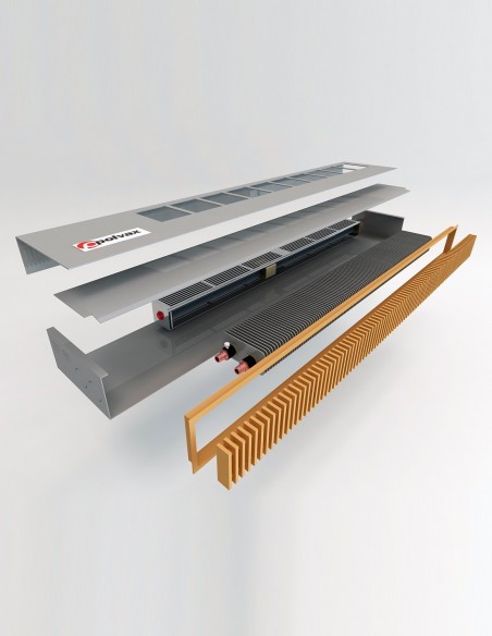 Цокольный, подоконный конвектор принудительной конвекции Polvax KV.W.PREMIUM.245.2500.90 Цокольный, подоконный конвектор принудительной конвекции Polvax KV.W.PREMIUM.245.2500.90