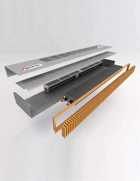 Цокольний, підвіконний конвектор примусової конвекції Polvax KV.W.PREMIUM.245.1250.130 Цокольний, підвіконний конвектор примусової конвекції Polvax KV.W.PREMIUM.245.1250.130