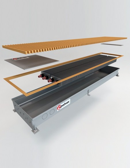 Внутрипольный конвектор естественной конвекции Polvax KEM.300.1750.67 Внутрипольный конвектор естественной конвекции Polvax KEM.300.1750.67