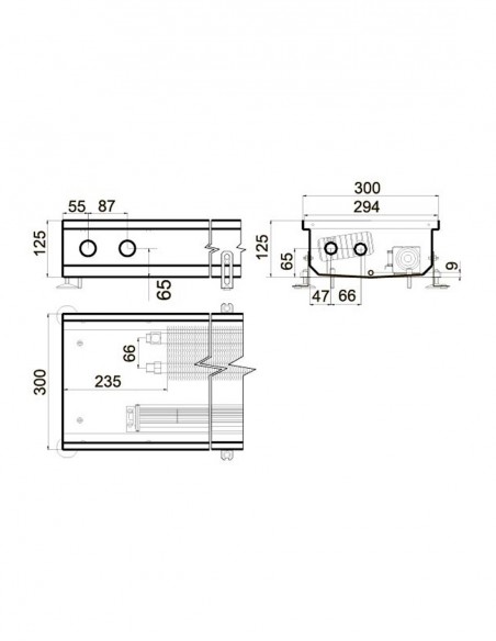 Конвектор принудительной конвекции для влажных помещений Polvax .KV-D.PLUS.300.1000.125 Конвектор принудительной конвекции для влажных помещений Polvax .KV-D.PLUS.300.1000.125