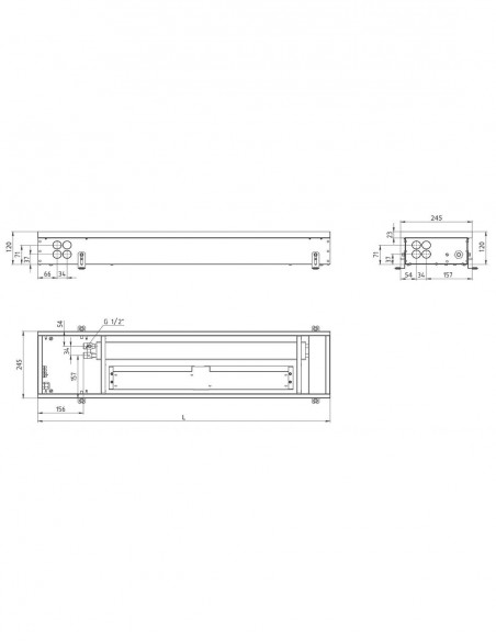 Внутрипольный конвектор принудительной конвекции Carrera 4SV Black 110 DC24 200.1750.110 Внутрипольный конвектор принудительной конвекции Carrera 4SV Black 110 DC24 200.1750.110