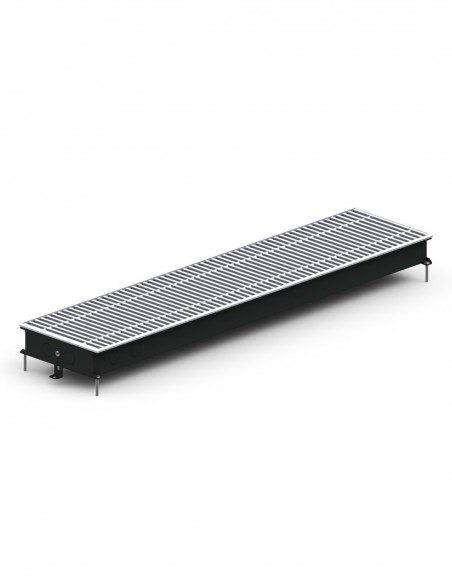 Внутрішньопідлоговий конвектор природної конвекції Carrera С2 Inox/Black 65 380.3000.65 Внутрішньопідлоговий конвектор природної конвекції Carrera С2 Inox/Black 65 380.3000.65