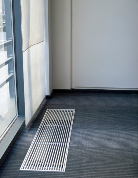 Внутрипольный конвектор естественной конвекции Carrera M2 Inox 65 с декоративным уголком 380.1250.65 Внутрипольный конвектор естественной конвекции Carrera M2 Inox 65 с декоративным уголком 380.1250.65