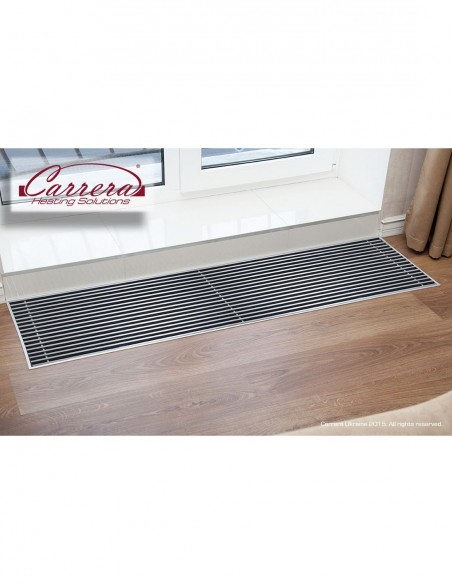 Внутрипольный конвектор естественной конвекции Carrera M2 Inox 65 с декоративным уголком 380.1250.65 Внутрипольный конвектор естественной конвекции Carrera M2 Inox 65 с декоративным уголком 380.1250.65