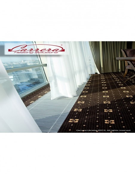 Внутрипольный конвектор естественной конвекции Carrera M2 Inox 65 с декоративным уголком 380.1250.65 Внутрипольный конвектор естественной конвекции Carrera M2 Inox 65 с декоративным уголком 380.1250.65