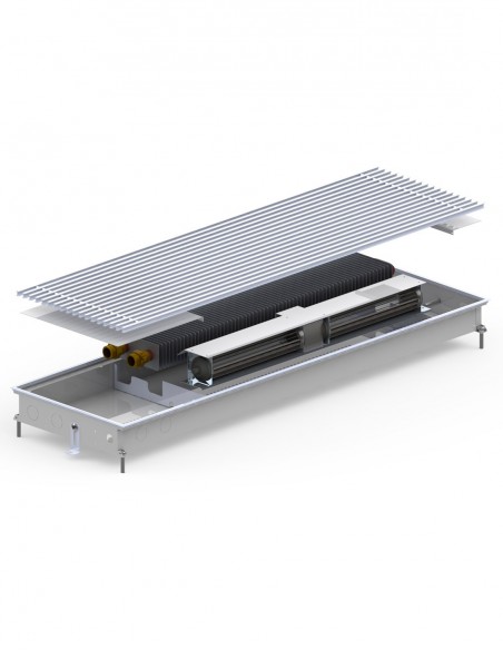 Внутрішньопідлоговий конвектор примусової конвекції Carrera CV Inox/Black 65 300.2500.65 Внутрішньопідлоговий конвектор примусової конвекції Carrera CV Inox/Black 65 300.2500.65