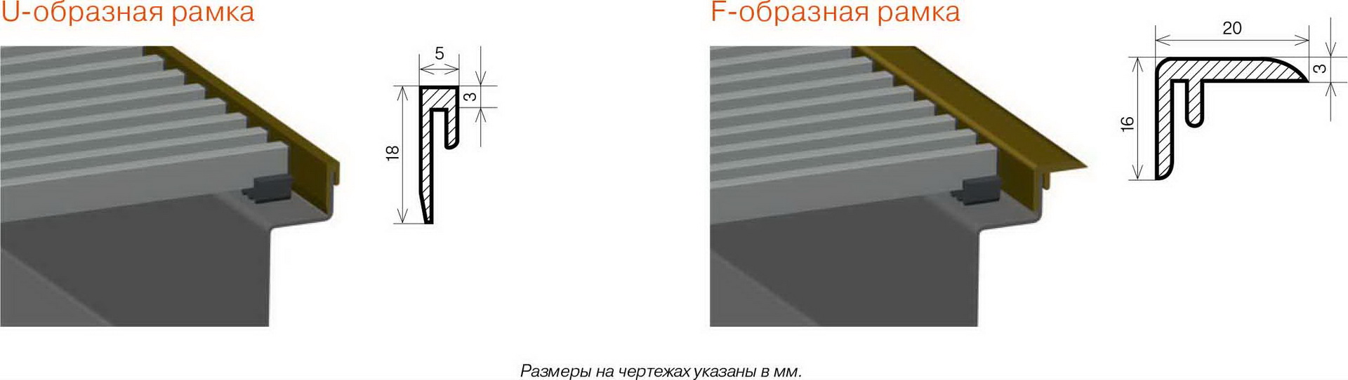 Рамки конвекторов. F образный профиль внутрипольный конвектор. F профиль для внутрипольного конвектора. F -образный профиль для внутрипольных конвекторов. Профиль l f для внутрипольных конвекторов.